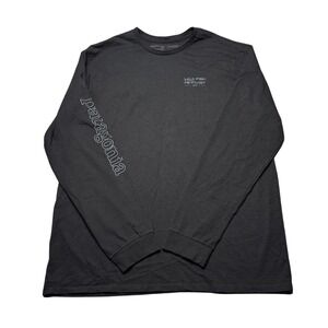 Patagonia Long Sleeve T Shirt Mens Size Medium Wild Fish Activist Black‎ Tee